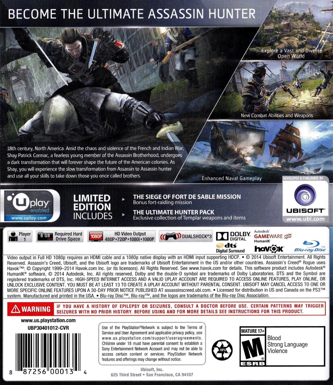 Assassin's Creed: Rogue [Limited Edition] - Image 2