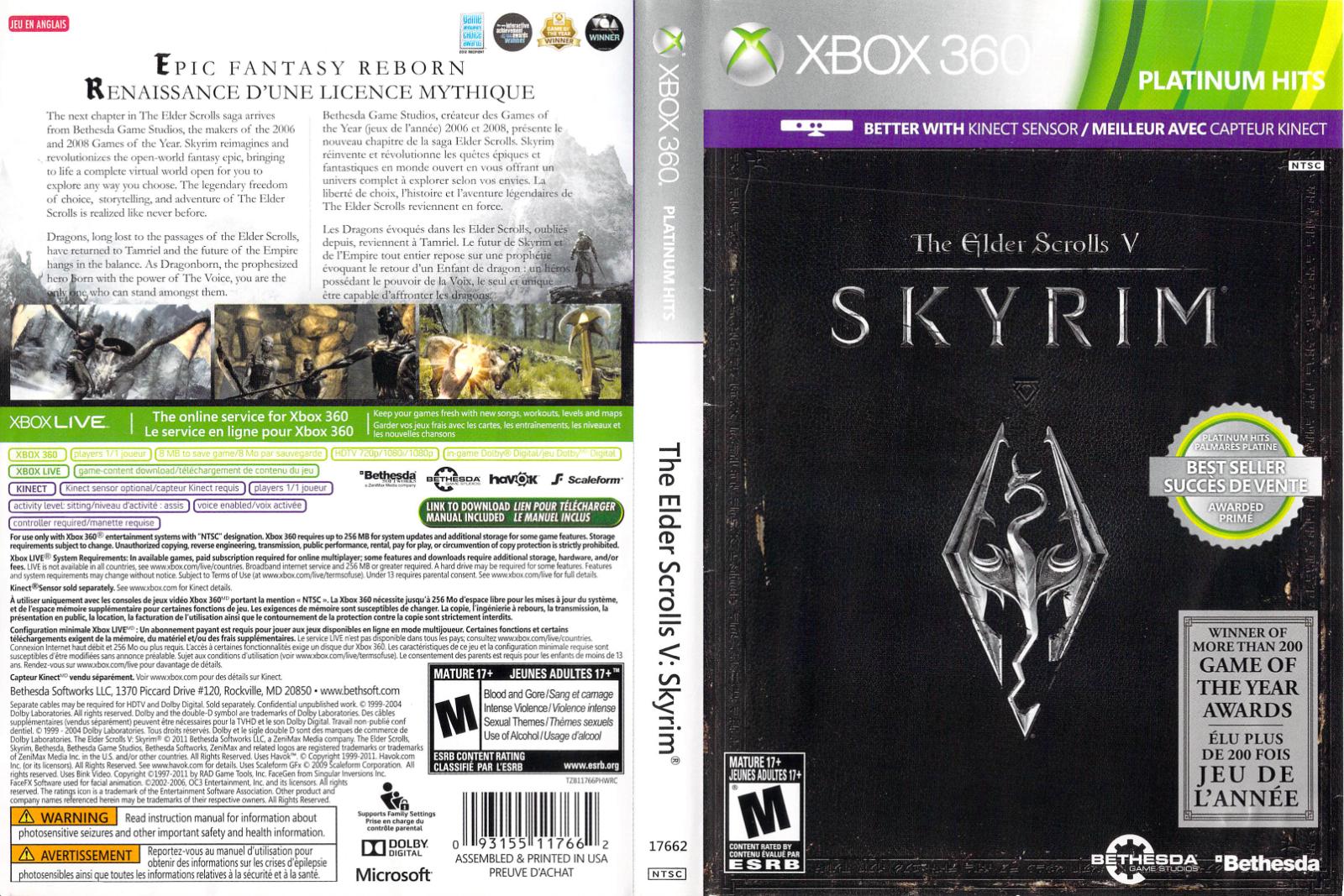Elder Scrolls V: Skyrim [Platinum Hits] - Image 2