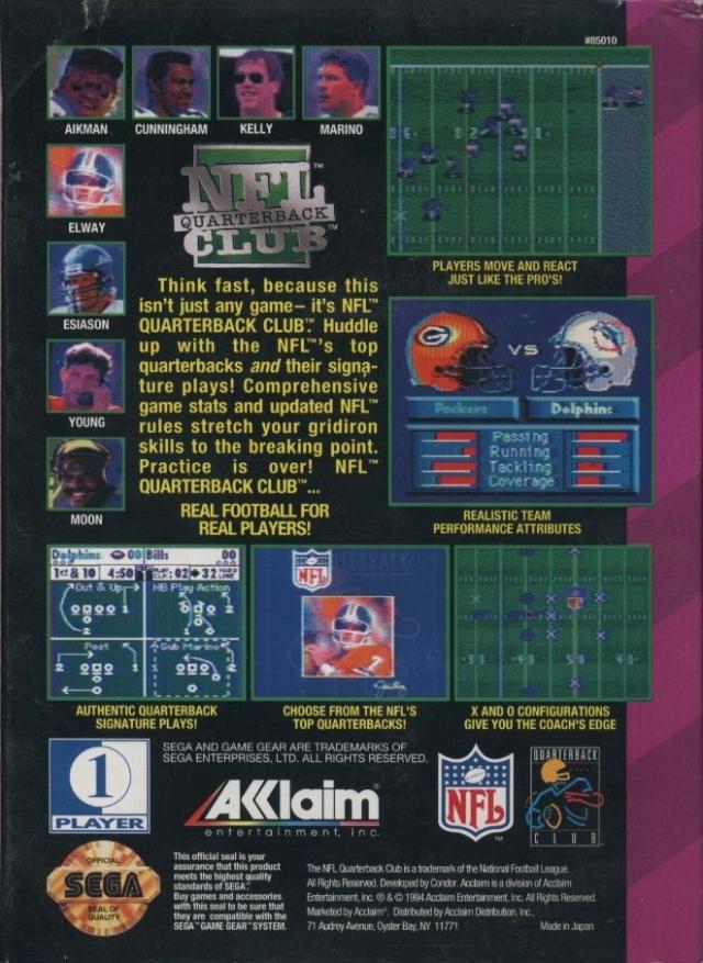 NFL Quarterback Club 95 - Image 3