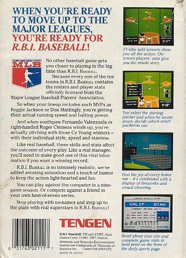 RBI Baseball [Gray Cart] - Image 6